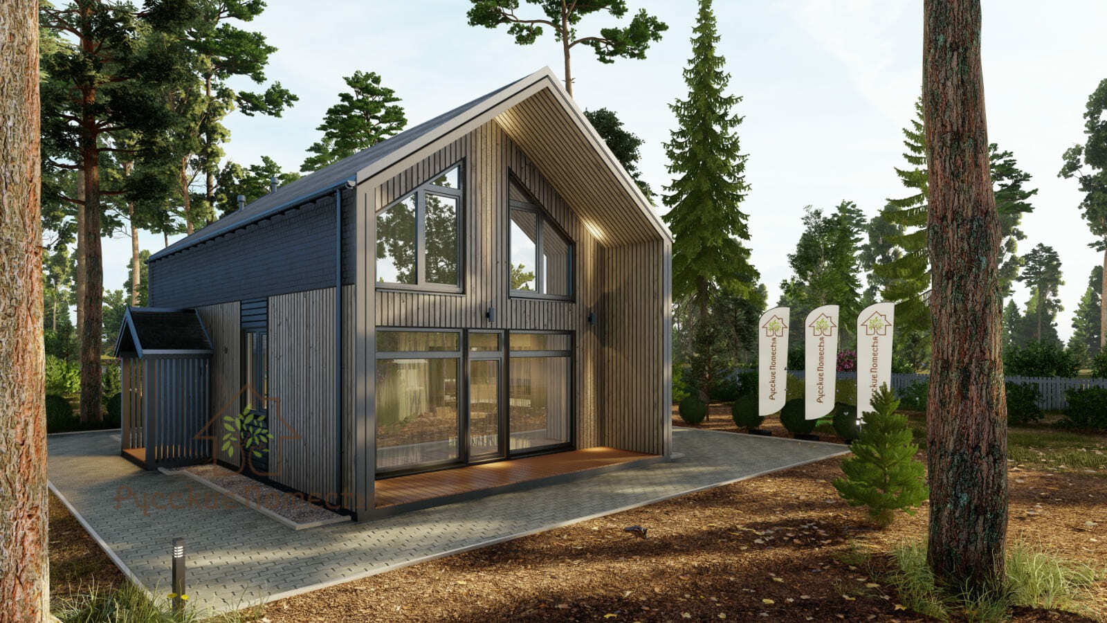 Каркасный дом Проект: BARN 110