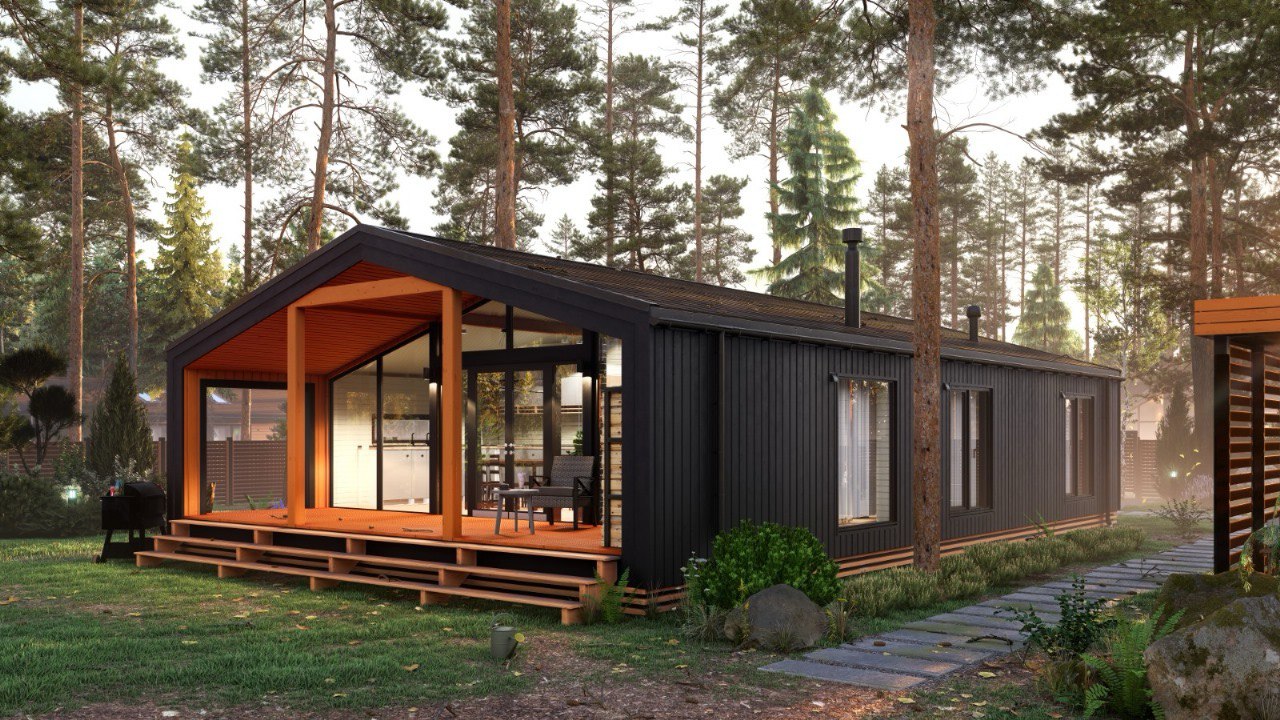 Каркасный дом BARN 82