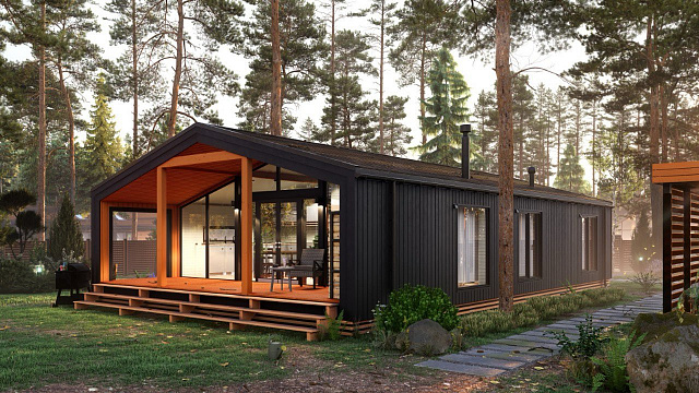 Каркасный дом BARN 82
